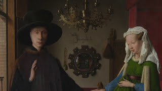 Secret Masterpiece Hidden Under Jan van Eycks Arnolfini Portrait 😲  National Gallery [upl. by Einahpts]