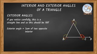 Interior and Exterior Angles of a Triangle [upl. by Oetam]