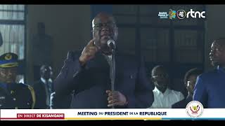 DIRECT DE KISANGANI I MEETING DU PRESIDENT DE LA REPUBLIQUE [upl. by Opiak]