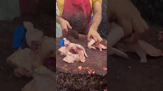 With skin chicken 🍗 cuttingchicken streetfood funny food [upl. by Lewej848]