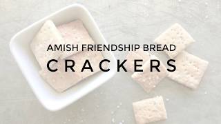 How to Make Amish Friendship Bread Crackers or Crisps [upl. by Lenna]