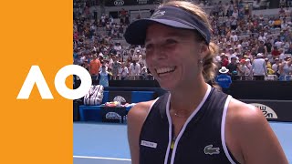 Anett Kontaveit quotIt was such a battle todayquot  Australian Open 2020 OnCourt Interview R4 [upl. by Fogg]