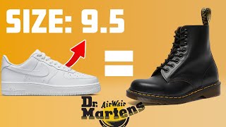 Size Comparison Dr Martens vs other popular Sneakers [upl. by Ayomat229]