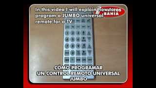 HOW TO PROGRAM YOUR TV WITH EMERSON JUMBO QUANTUM FX REM114 UNIVERSAL REMOTE CONTROL [upl. by Paff]