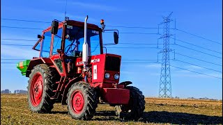 🚜Rozsiewanie Nawozów 2022🚜 Mtz 82 amp Amazone ZAF 1003 🚜 [upl. by Edya]