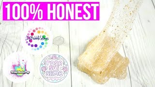 100 HONEST UNDERRATED INSTAGRAM SLIME SHOP REVIEWS Etsy Slime Unboxing [upl. by Lindsay]