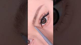 Stunning Big Eye Makeup Tutorial  Perfect False Eyelashes Application shorts eyebrowsmakeup [upl. by Ellersick]