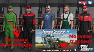 NOUVEAU PERSONNAGE SUR FS22 ET NOUVEAU TRACTEUR [upl. by Isiahi]