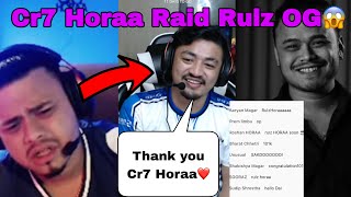 Cr7 Horaa Helps Rulz OG To Hit 100k Subscribers ❤️❤️😱😱 [upl. by Orrin569]