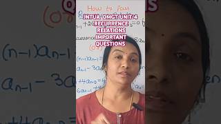 JNTUA Recurrence Relations IMP QUESTIONS  JNTUADMGT [upl. by Ahsauqram]