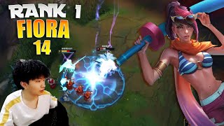 14 Fiora vs Nasus  14Fiora Fiora Guide [upl. by Atterol529]