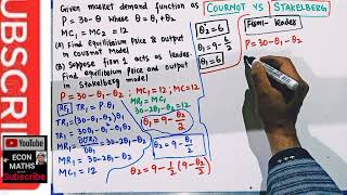 cournot vs stakelberg duopoly model [upl. by Trik]