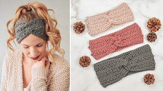 Easy Crochet Headband Tutorial  Picot Headband Tutorial  Free Crochet Headband Pattern [upl. by Atnoek]