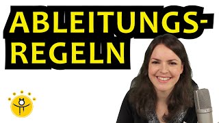 ALLE Ableitungsregeln mit Beispielen – Übersicht Ableitungen von Funktionen bilden [upl. by Landis443]