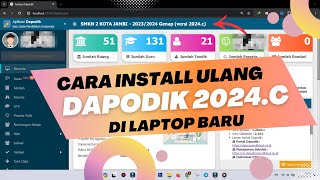 CARA INSTALL ULANG DAPODIK 2024C DI LAPTOP BARU [upl. by Maleki]