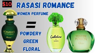 romantic women perfume  RASASI romance similar to dior tendre and cabotine de gres rasasiromance [upl. by Juana513]