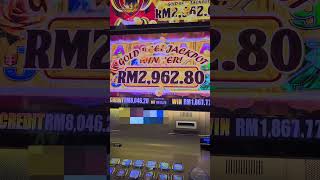 Slot Machine Gold Reel Jackpot Again  老虎机 又中金轮！ [upl. by Nerwal]