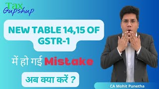 How to correct mistakes in newly inserted tables in GSTR1 TaxGupshup [upl. by Patman]