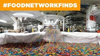 How MampMs Are Made 360° Candy Factory Tour  The Best Restaurants in America  Food Network [upl. by Marentic]