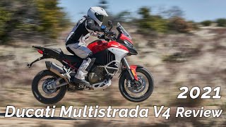 2021 Ducati Multistrada V4 Review [upl. by Ardnuyek]