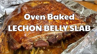 OVEN BAKED LECHON BELLY SLAB  Mini Cebuchon  Josie’s Pinoy Kitchen [upl. by Tannen287]