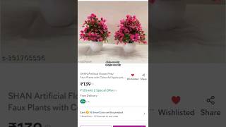 Meesho artificial flowers with pot in 104 shorts reels shortsfeed love [upl. by Norby209]