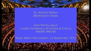 Sir William Walton  Belshazzars Feast André Previn conducting the LSO in 1972 [upl. by Adnelg]