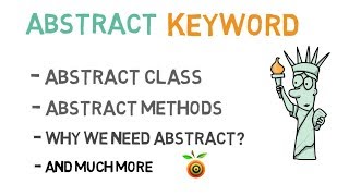 40  Abstract keyword in Java  Abstract class and Methods in Java [upl. by Rakabuba147]