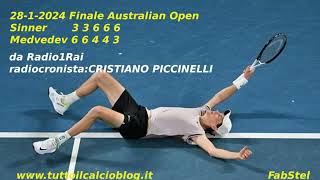 Australian Open alla radio TRIONFO SINNER [upl. by Eelarbed523]