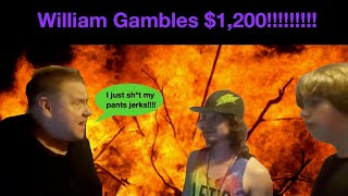 Violette1st Kid Gambles away 1200 online Reaction [upl. by Ortrude939]