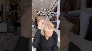 Instantly transformed your hairstyle thinhair thinhairsolutions hairtopper hairtoppers [upl. by Dong]