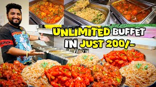 Unlimited Buffet in 200  Unlimited Food In Delhi  Buffet in Delhi  Delhi Food Shaukeen [upl. by Fem668]