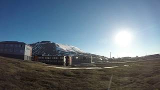 Midnight Sun in Longyearbyen Svalbard Norway [upl. by Aihsekram534]