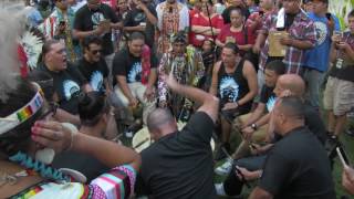 War Paint Singers Keshena Pow Wow 2016 [upl. by Nikal]