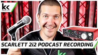 How To Record A Podcast With Scarlett 2i2 Audio Interface [upl. by Hamaso]