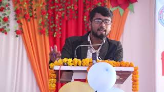 Speech in Maithili at Welcome ampFarewell program 2078 NTSC AFU [upl. by Alister]