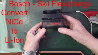 Convert Bosch 36 NiCd Flexicharge battery charger to LiIon charger [upl. by Salot385]