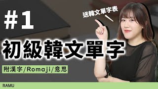 有PDF］基本韓文單字 200 個  發音 amp 韓文漢字 韓文TOPIK 初級必記 按連結下載單字表  韓文 韓文發音 韓語 한국어語言學習 韓文 [upl. by Allin538]