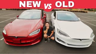 Is Tesla Model S Plaid a Waste of Money Side by Side Comparison with 2017 Tesla Model S 90D [upl. by Cleavland]