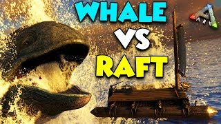 PRISON RAFT vs MEGA WHALE   Ragnarok  ARK Duo Survival Series 11 [upl. by Anelem600]