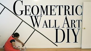 Geometric Wall Art DIY  Using Something you Wouldnt Expect [upl. by Aimee272]