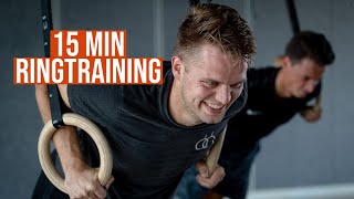 15 MIN HIIT Ganzkörpertraining  an den Turnringen Fokus Beine [upl. by Akayas275]