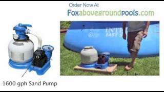 14quot Intex 1600 gph Pool Sand Filter Pump Instructional Video 56673 [upl. by Verine676]