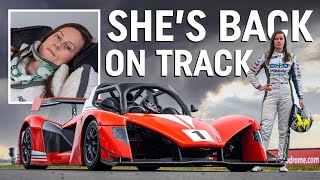 Abbie Eaton gets back into a racecar for the first time since breaking her back [upl. by Aidul238]