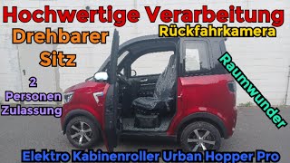 Innenraum Elektro Kabinenroller Urban Hopper Pro [upl. by Ainnet]