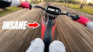 80HP ELECTRIC BIKE IS INSANE  Stark Varg First Ride [upl. by Rimhsak189]