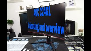 AOC C24G1  Unboxing and Overview [upl. by Suzanne182]