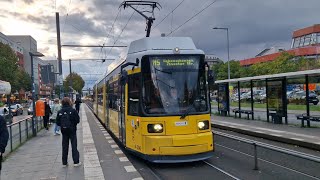 Tram Berlin  Mitfahrt in der kompl M5E von Landsbe AllPetersb Str bis Zingster Str im GTZO2 [upl. by Ilse]