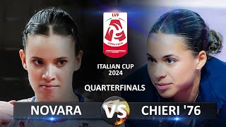 Quarter Finals Novara vs Chieri 76  Italian Volleyball LVF SerieA1 Coppa Italia 2024 [upl. by Syd451]