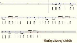 Stop the Cavalry  Wish I was at Home for Christmas  Tin Whistle  Tab Tutorail [upl. by Tavis]